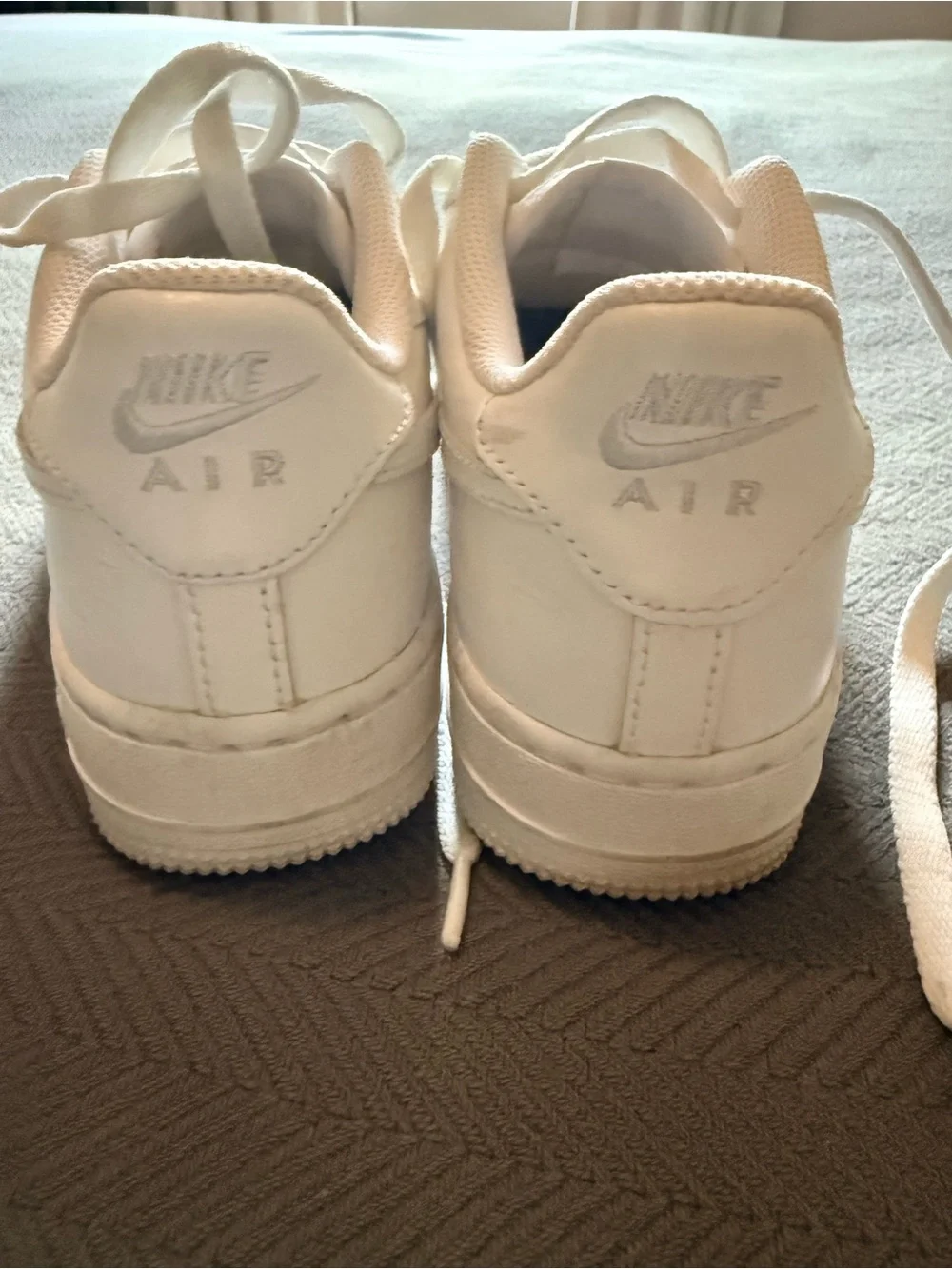 Nike Kids White Low-Top Leather Sneakers